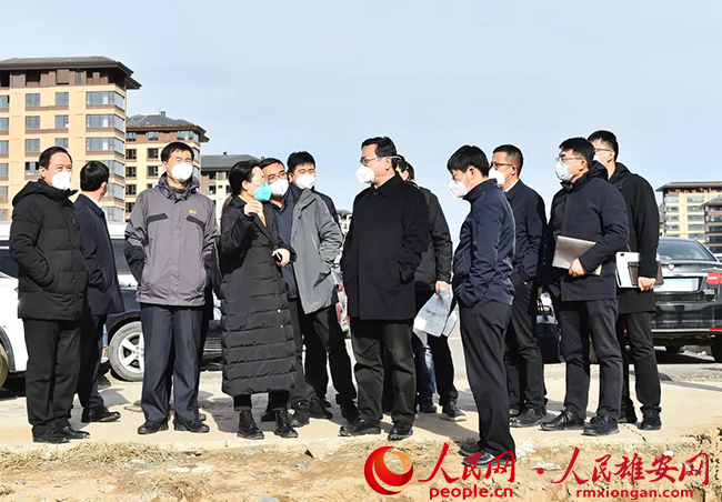 張國華調(diào)研重點(diǎn)項(xiàng)目建設(shè)。劉向陽攝