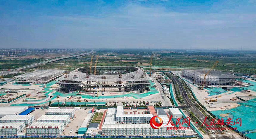 雄安體育中心項目建設現(xiàn)場。北京城建集團供圖
