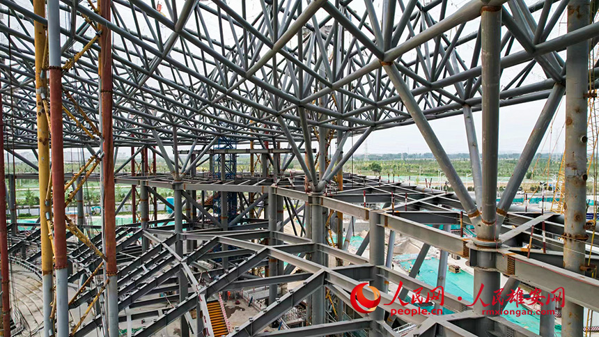 雄安體育中心項目建設現場。北京城建集團供圖