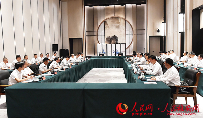 雄安新區與滄州市舉行工作交流座談會并簽署戰略合作協議。劉向陽攝
