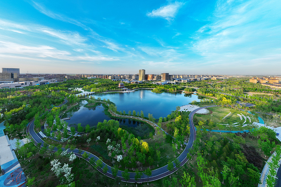 雄安新區金湖公園。雄安新區宣傳網信局供圖